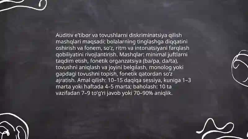 Eshitishida va Nutqida Nuqsoni boʻlgan bolalar bilan olib boriladigan yakka mashgʻulot 4