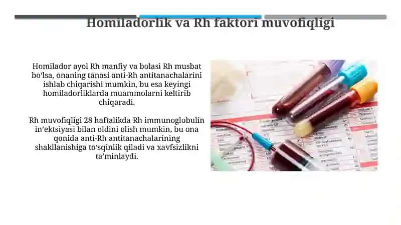 Rh faktori: Tafsilotlar va ahamiyati 4