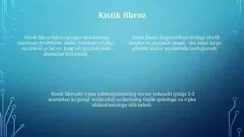 Bolalarda nafas olish tizimi a'zolari kasalliklarining kechishi va parvarish xususiyatlari 4