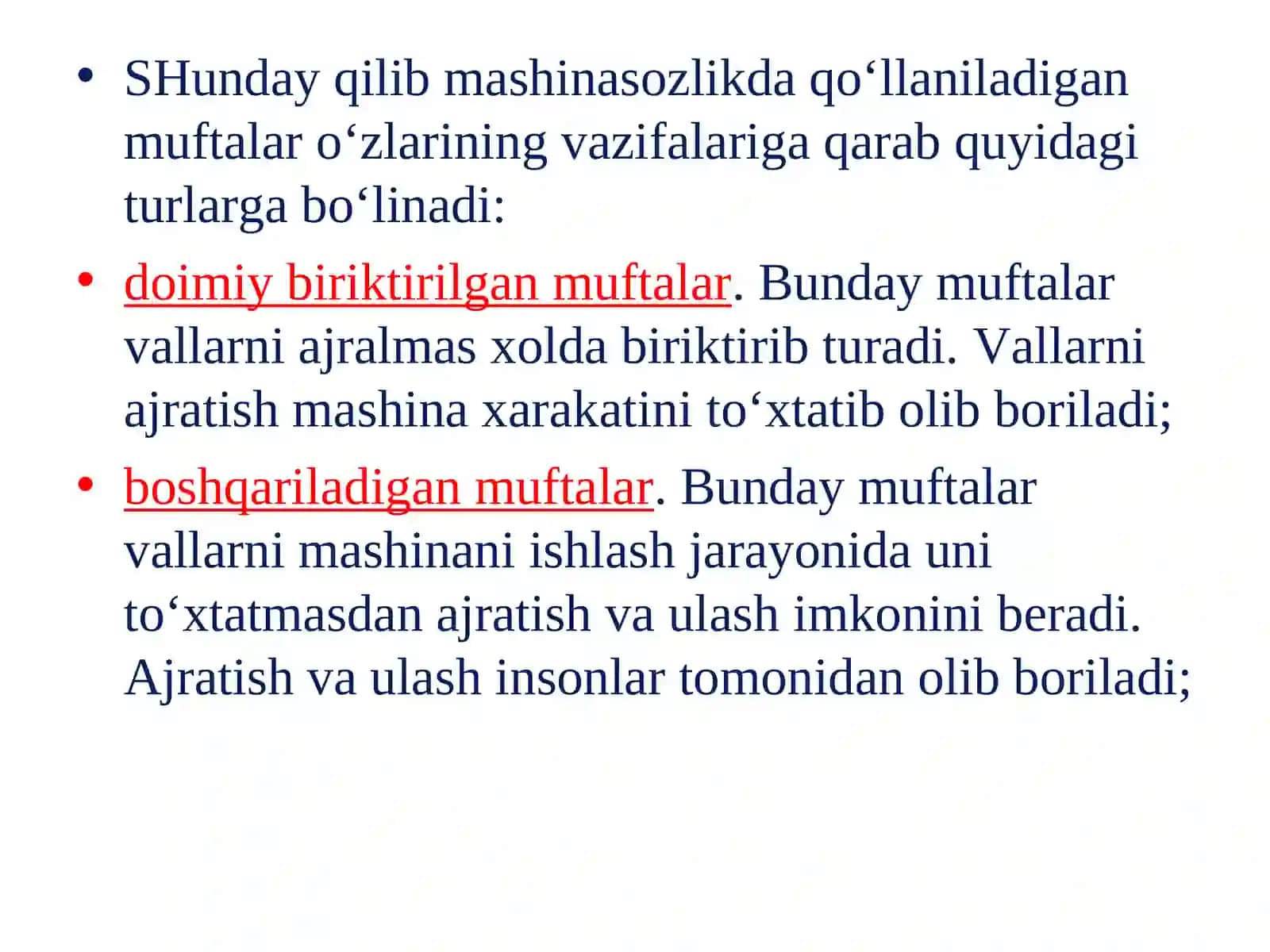 Muftalar va ularni turlari 4