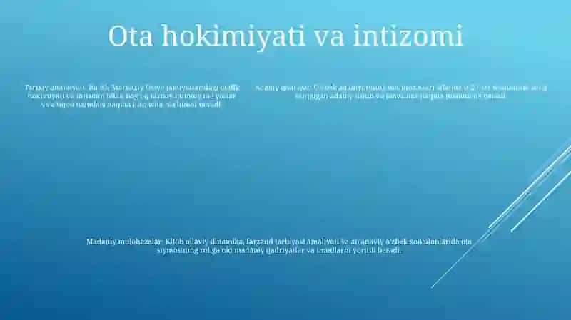 Ota Nega Farzandiga Tanbeh Beradi Asaridagi Oila 4