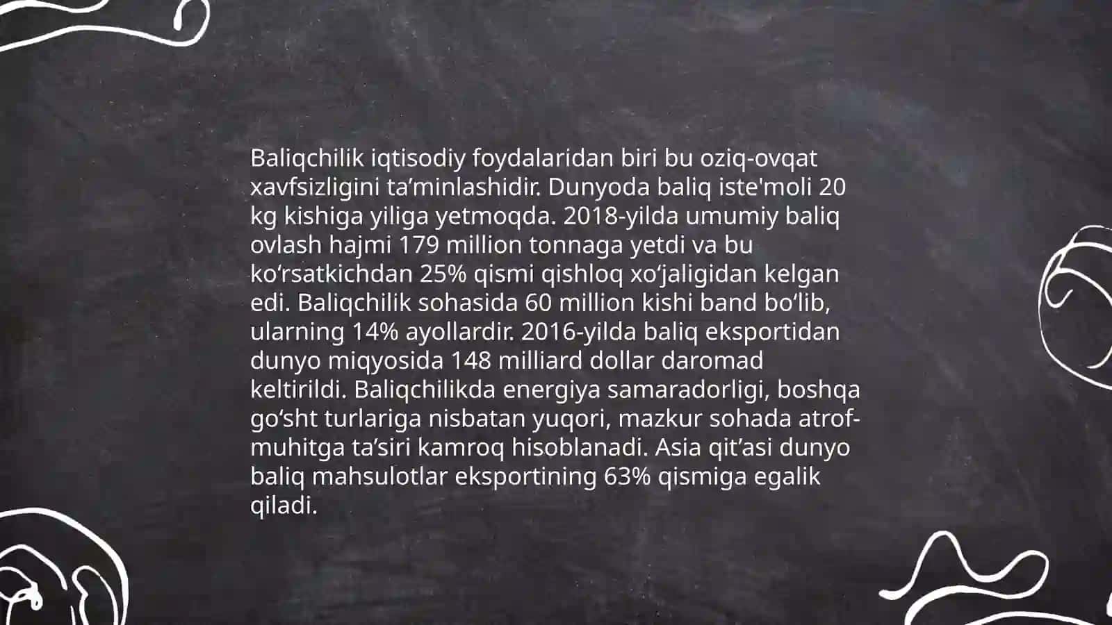 Baliqchilik, uning iqtisodiy ahamiyati 4