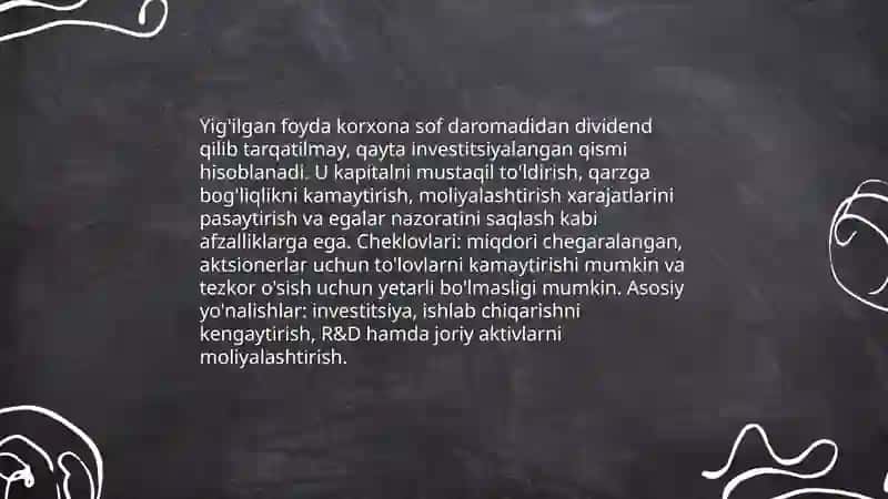 Korxonalarni moliyalashtirishni òz manbalari 4