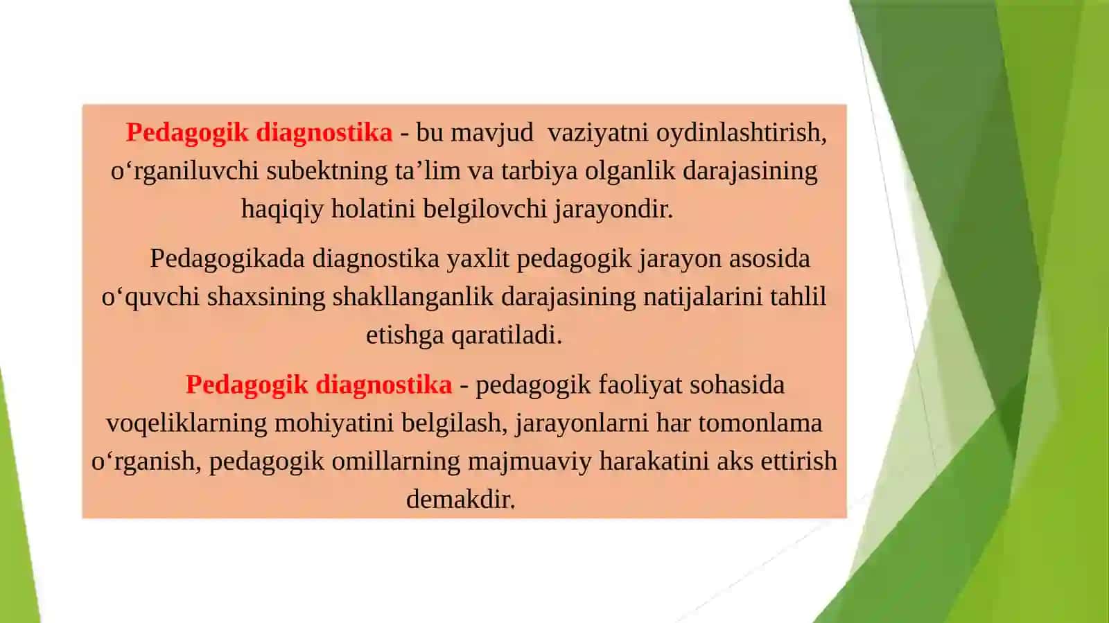 Pedagogik diagnostika va diagnostikalash 4