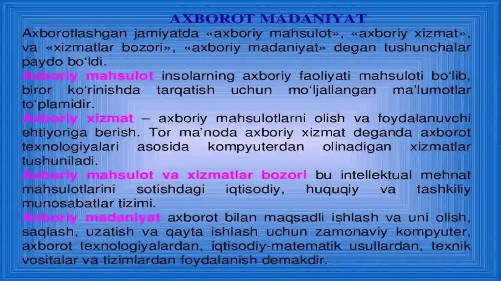 Axborotlashgan jamiyat taraqqiyotida axborot oqimining kuchayishi va muammolari 4