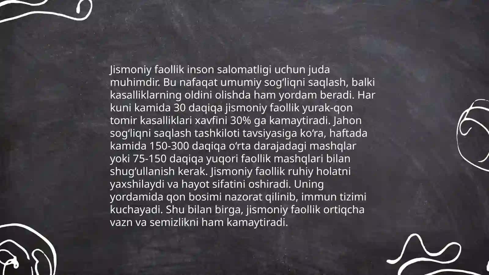 O'quvchilarga sog'lom turmush tarzini targ'ib qilish masalalari 4