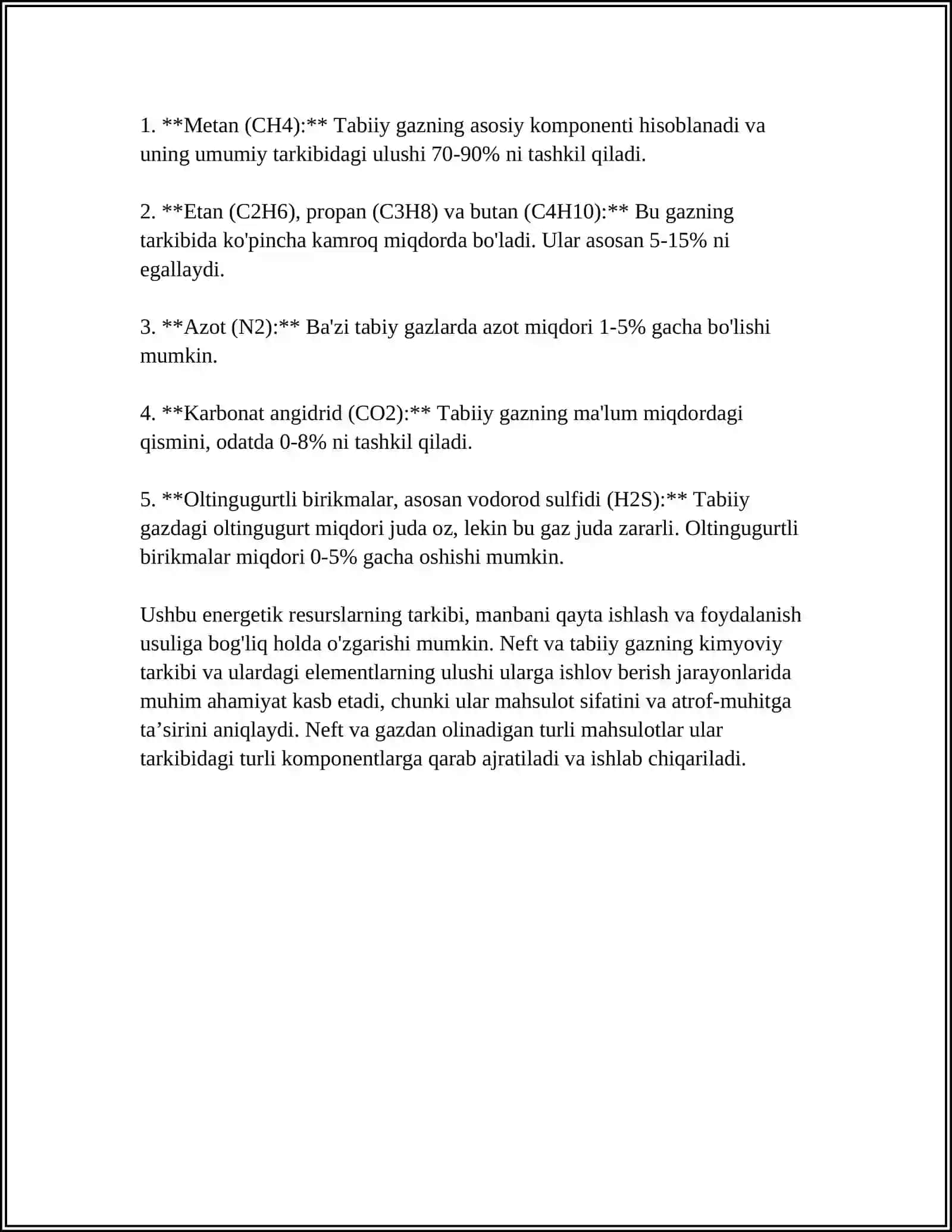 NEFT VA GAZNING QOPQOQ JINSLARI 4