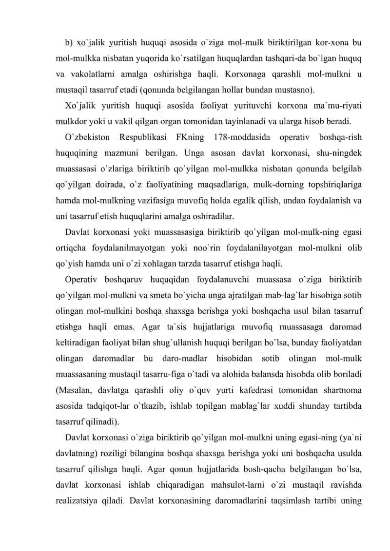 Ashyoviy huquq tushunchasi va turlari 4