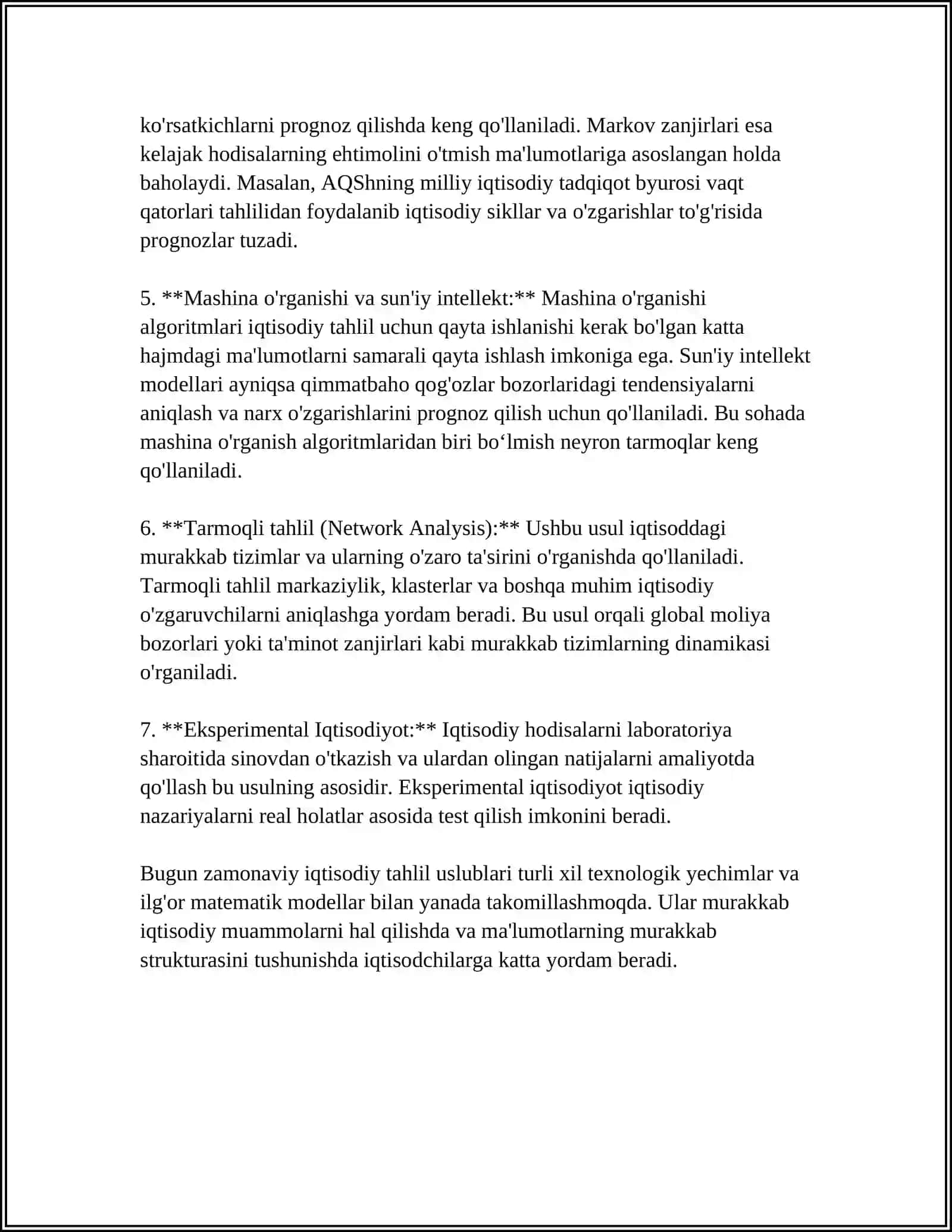 IQTISODIYOT NAZARIYASI FANINING ZAMONAVIY TADQIQOT USLUBLARI 4