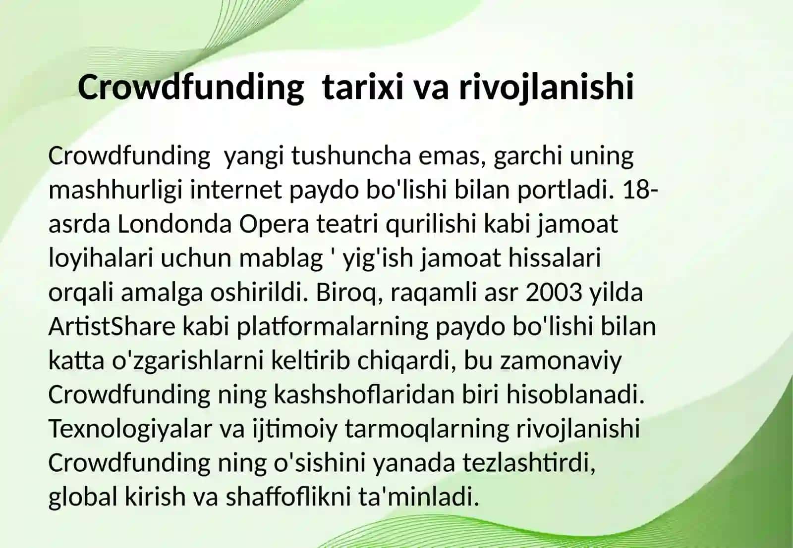 Crowdfunding nima? 4