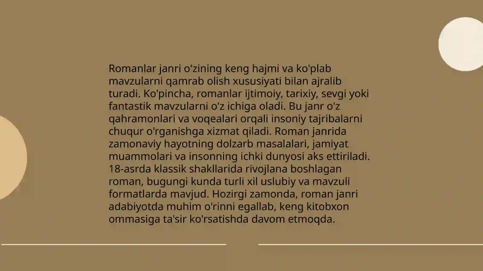 V. Skott asarlari tahlili 4