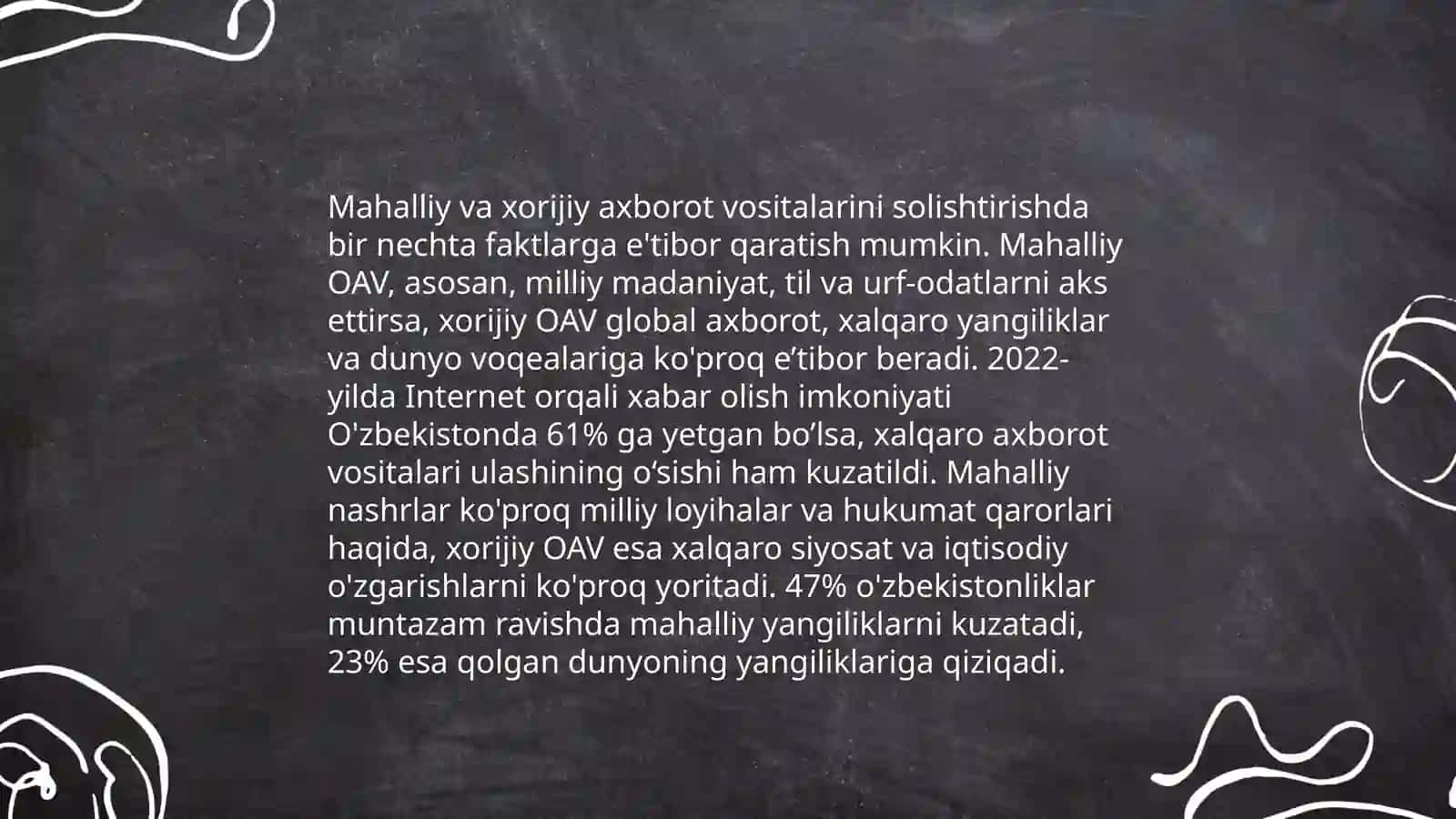 Xorijiy ommaviy axborot vositalarining mediamakondagi oʻrni 4