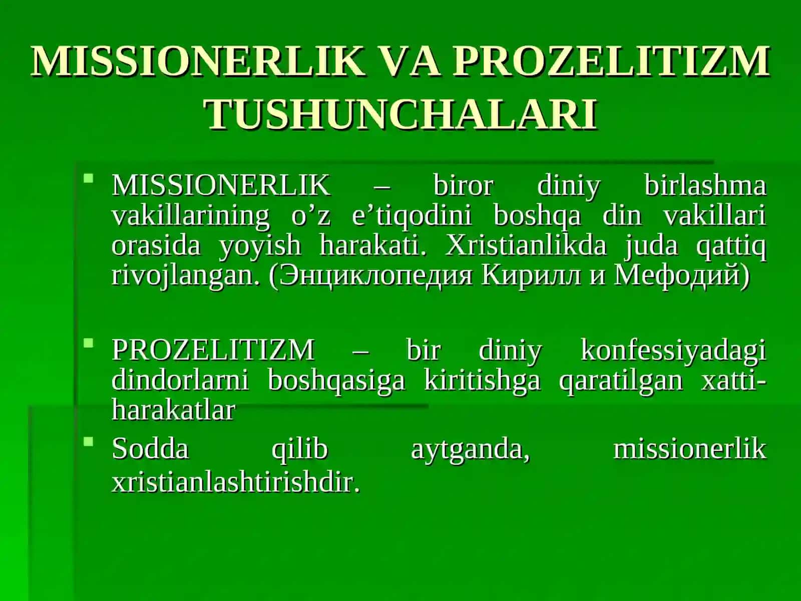 O’zbekistonda faoliyat olib borayotgan diniy konfessiyalar 4