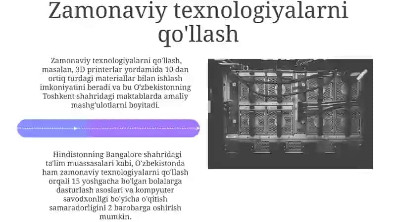 Texnologiya darslarida xorijiy ta'lim tizimidan foydalanish 4