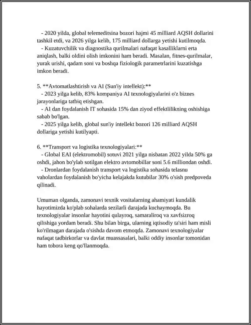 ZAMONAVIY TEXNIK VOSITALAR TAHLIL 4