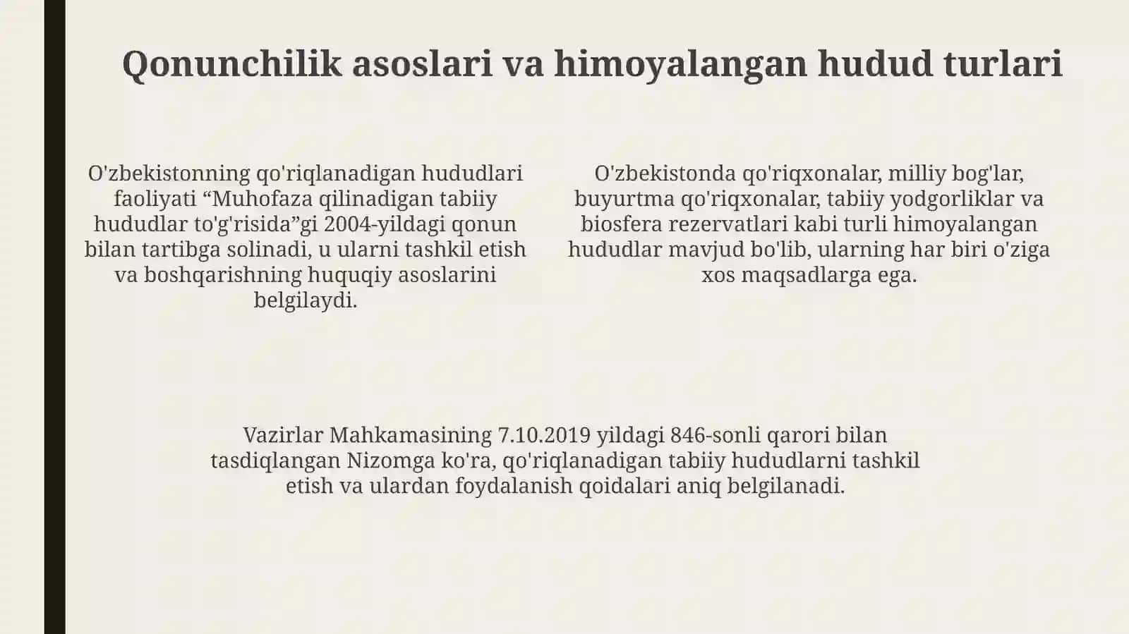 O‘zbekostonda tashkil etilgan qo‘riqxonalar va buyurtmalar 4