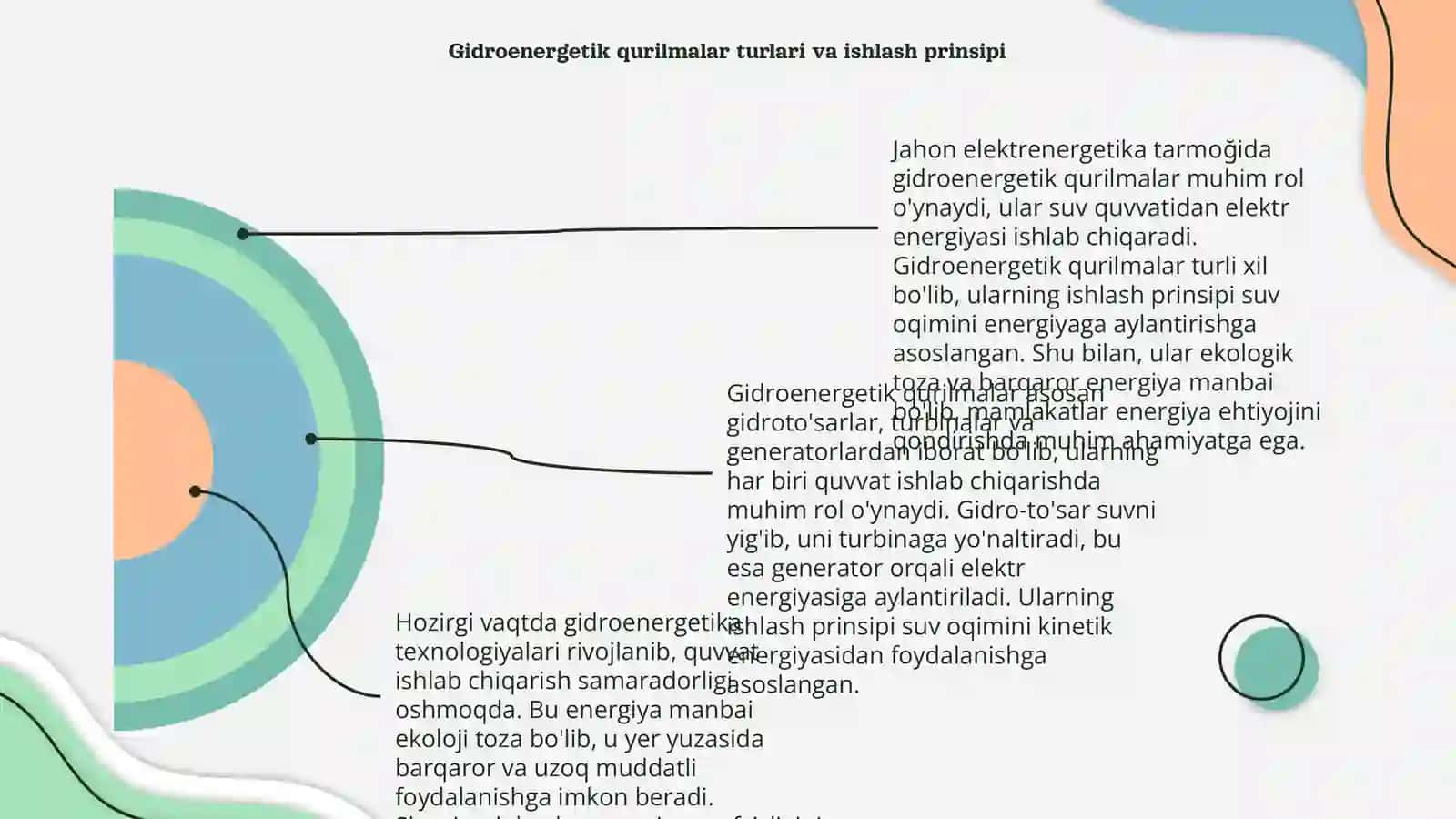 Jahon elektrenergetika tarmoğida gidroenergetik qurilmalar órni 4
