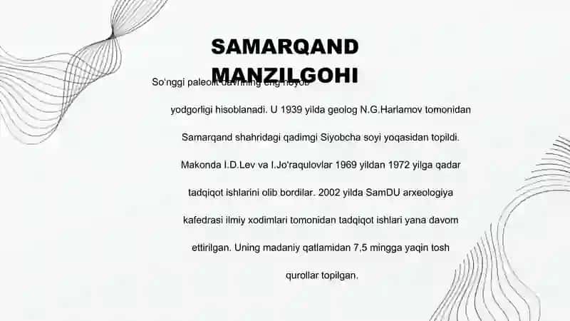 Oʻrta Osiyodagi soʻnggi paleolit davri manzilgohlari 4