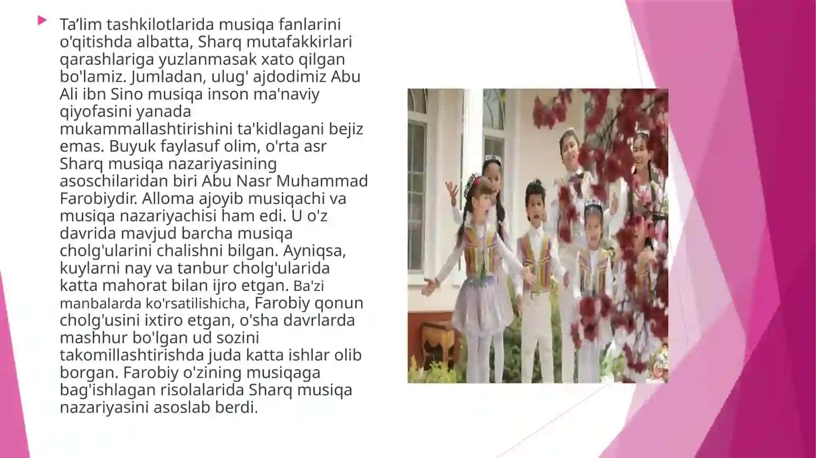 BOLALARNING MUSIQAVIY TA'LIM METODIKASI 4