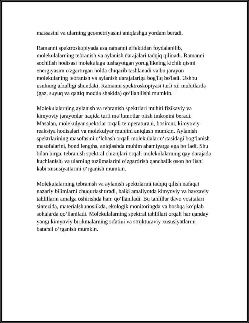 MOLEKULALARNING TEBRANISH VA AYLANISH SPEKTRLAR 4