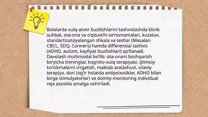 Bolalar psixologiyasi oldida turgan dolzarb muommolarni ŏrganish 4