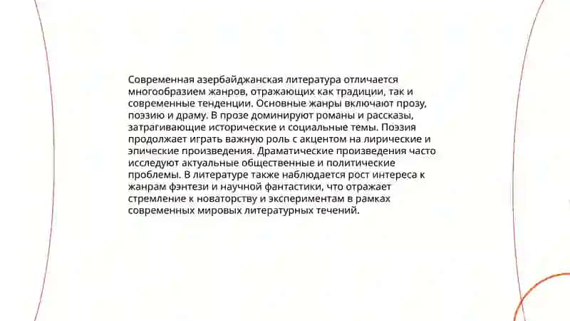 Современная Азербайджанская литература 4