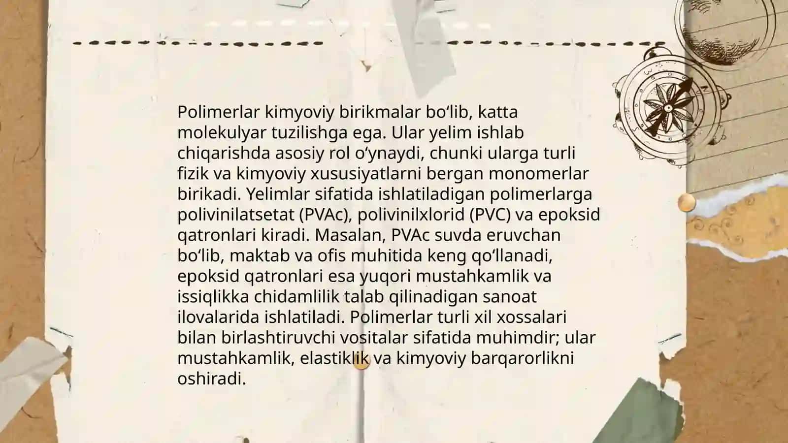 Yelim yordamida murakkab birikma tayyorlash texnalogiyasi 4