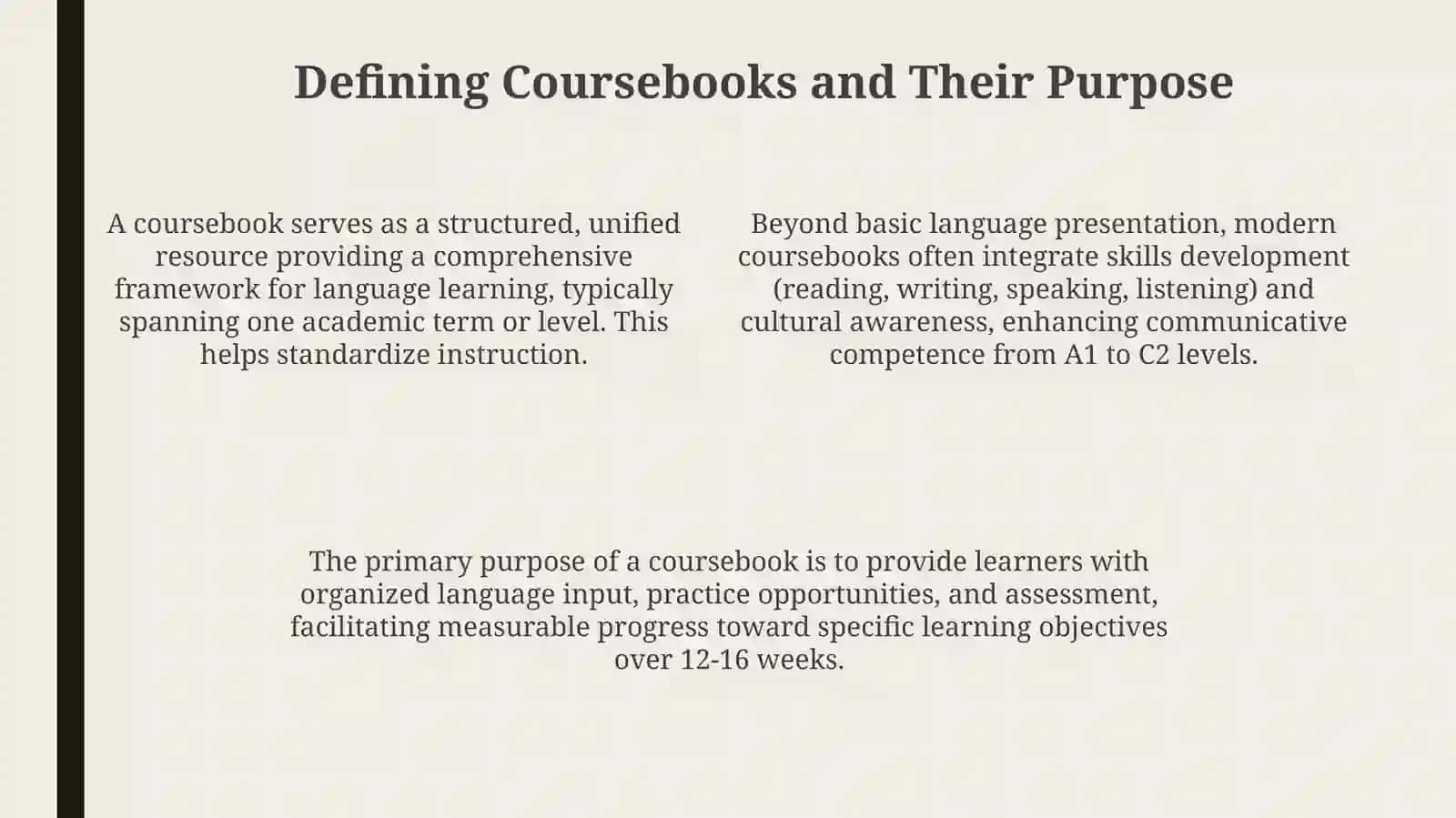 Coursebook Selection and Analysis 4