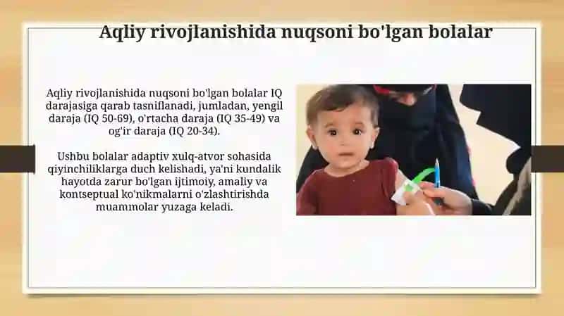 Anomaliya bolalar toifalari 4