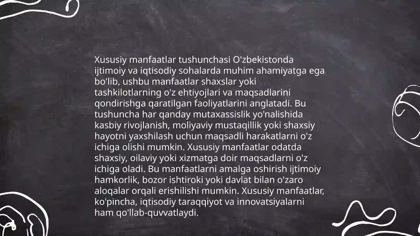 Ijtimoiy manfaatlar va xususiy manfaatlar o‘rtasidagi muvozanat 4