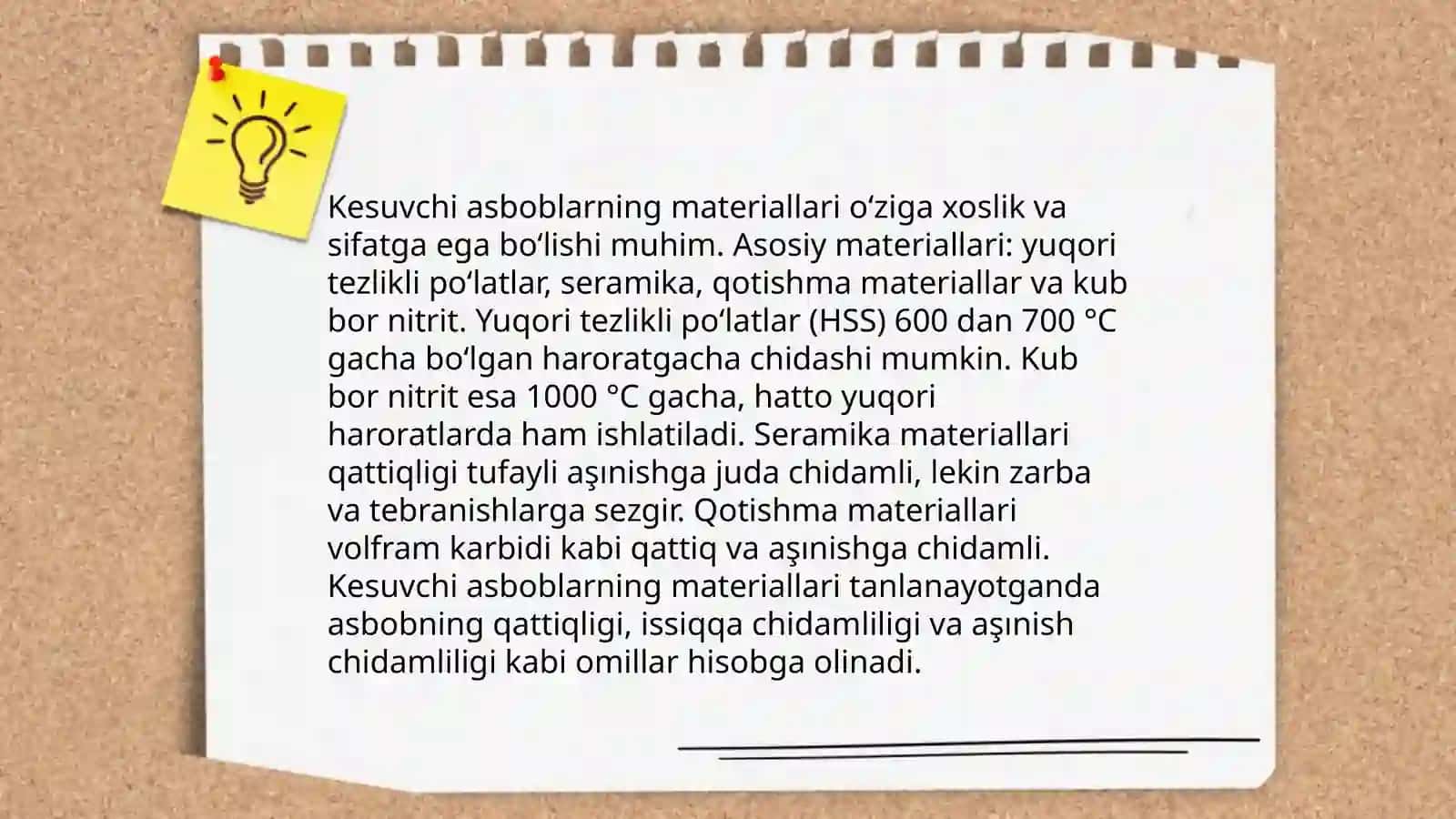 Kesuvchi asboblar haqida umumiy tushuncha 4