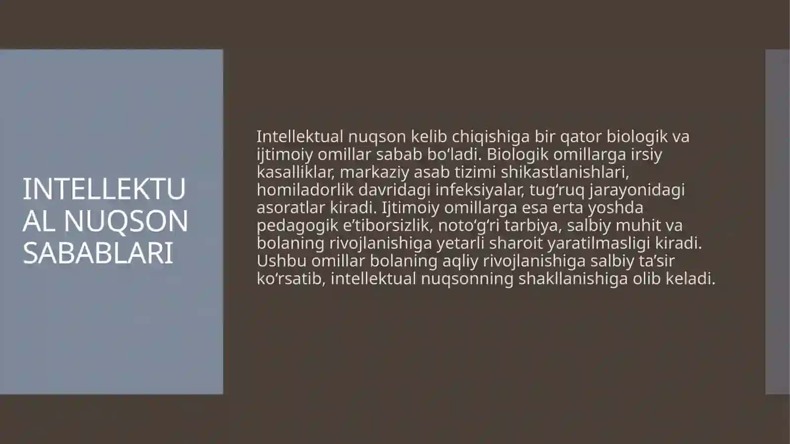Intellektual nuqsonli bolalarga ta'lim tarbiya jarayonini tashkil etish 4