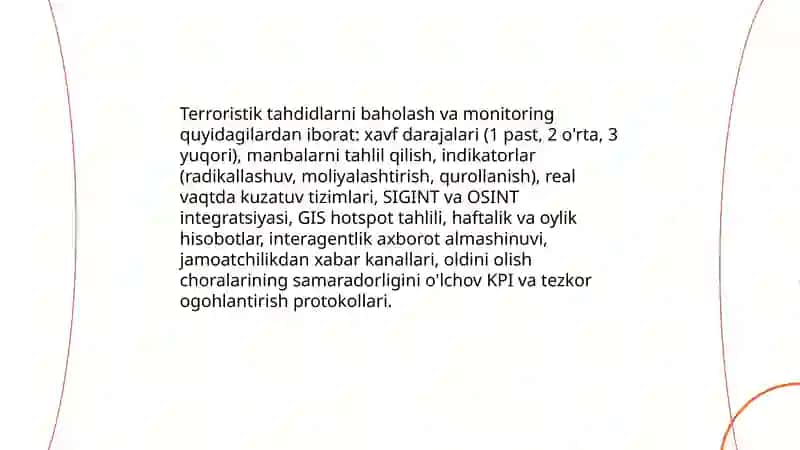 Terrorizm va aholi muhofazasi 4
