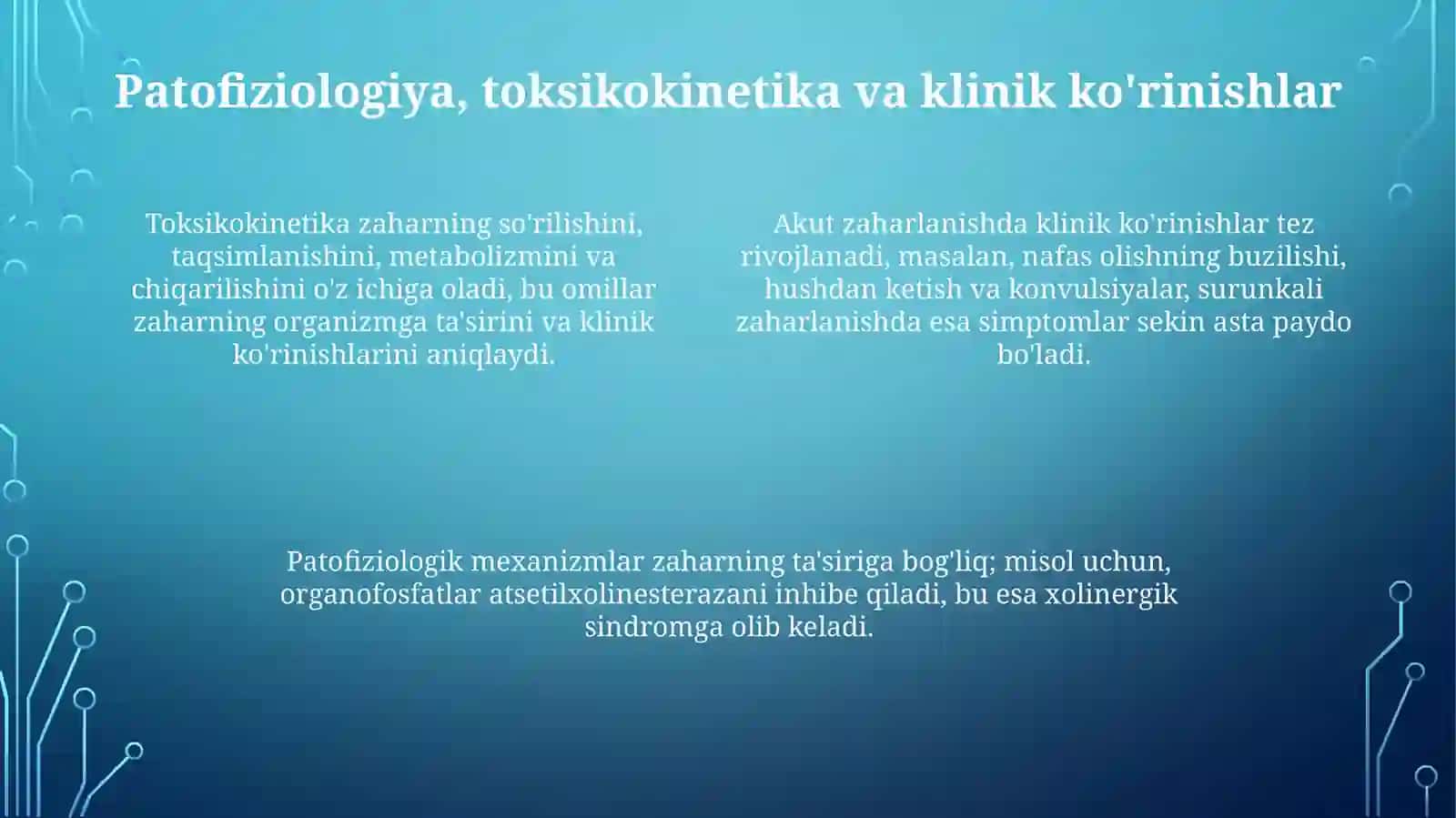 O'tkir va surunkali zaharlanishlar 4