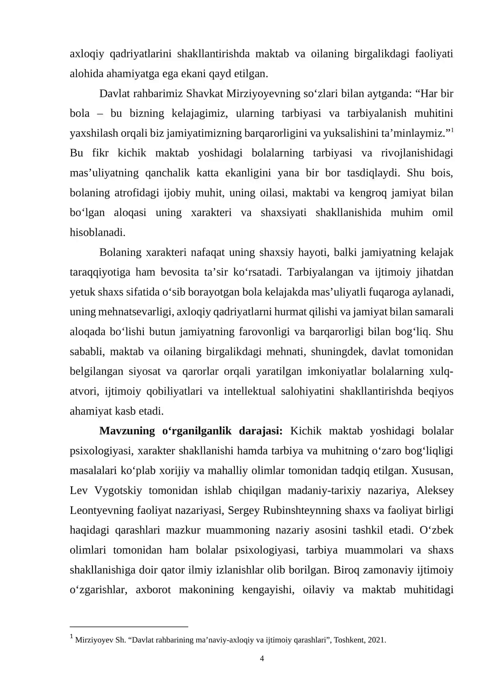 KICHIK MAKTAB YOSHIDAGI BOLANING XARAKTER XUSUSIYATLARINING SHAKLLANISHIDA TARBIYA VA MUHITNING ROLI 4