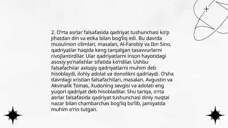 Qadriyat nazariyasining shakillanish tarixi 4