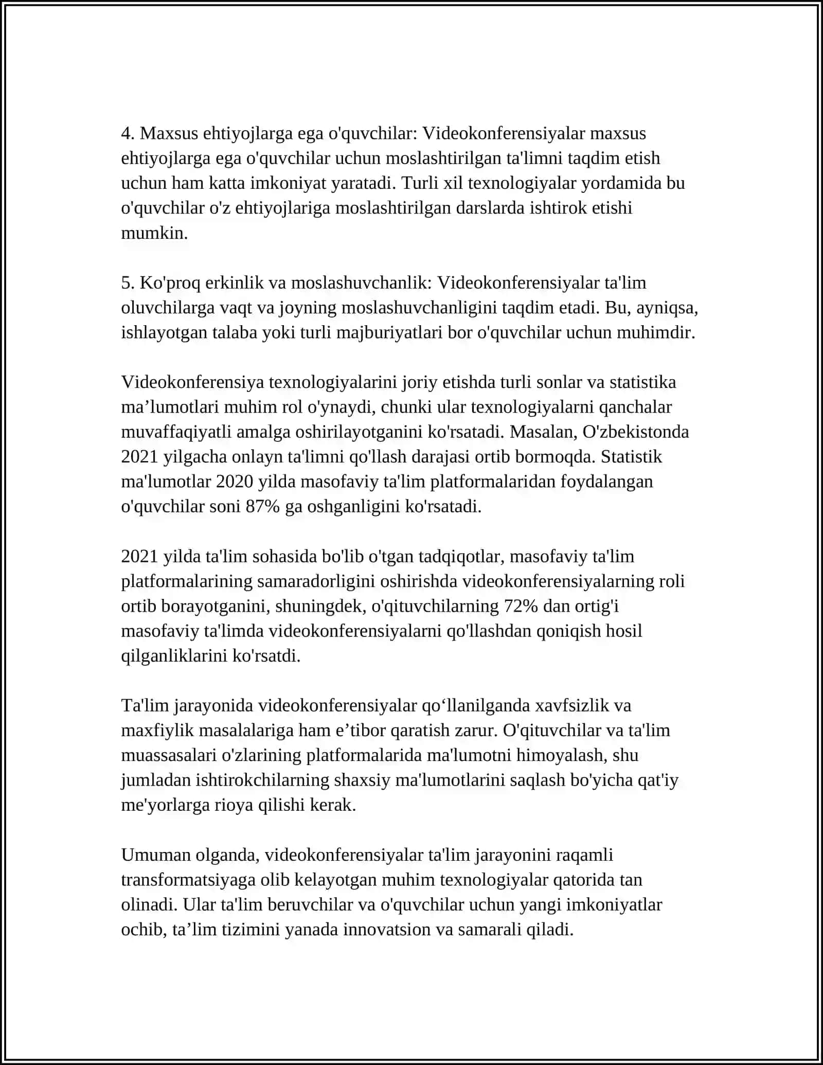 TAʼLIM JARAYONIDA VIDEOKONFERENSIYALAR 4