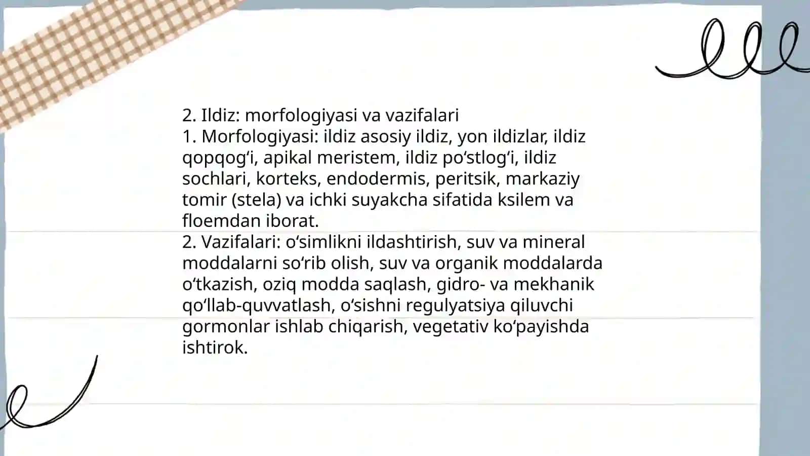 Ósimliklarning vegetativ va generativ organlari 4