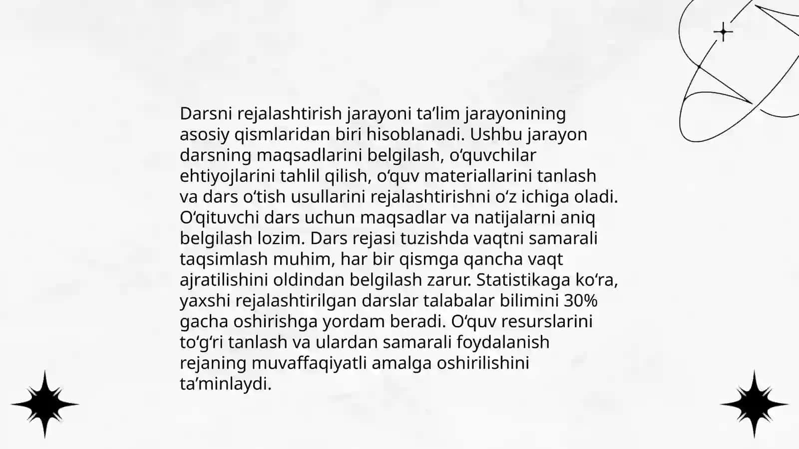 Darsni rejalashtirish 4