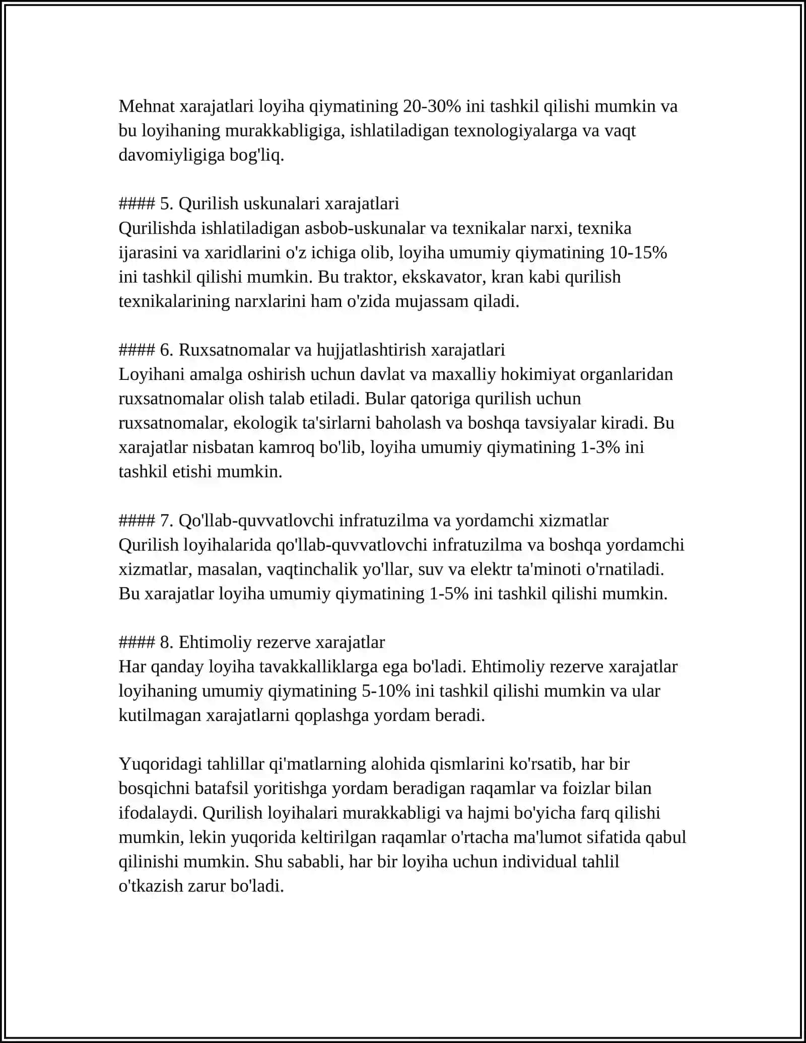 QURULISHDA LOYIHA TASHKIL ETILISHIQTISODIYOTI TASHKIL ETILISHI 4