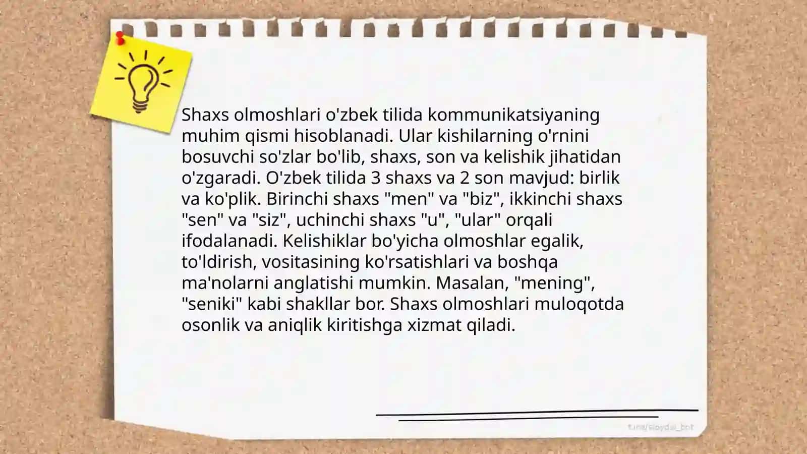 Olmosh soʻz turkumini oʻrganishda 1-4-sinflarga mos metodik tavsiyalar 4