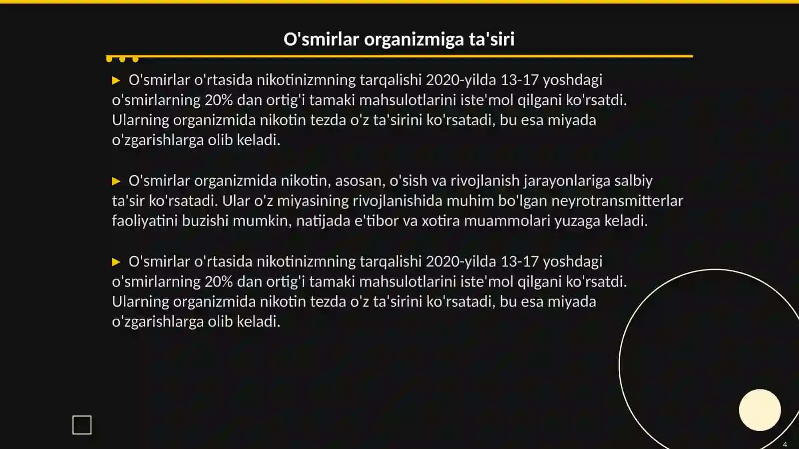 Nikotinizm va uning asoratlari 4