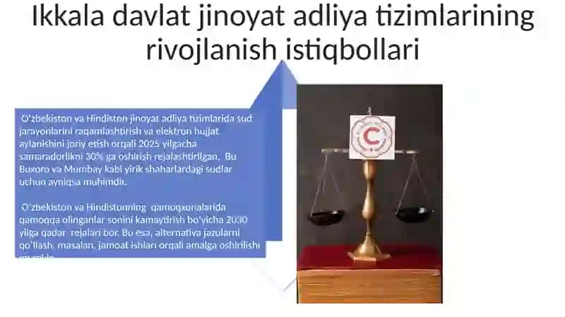 O'zbekiston Respublikasi va Hindistonda jinoiy jazo tizimi 4
