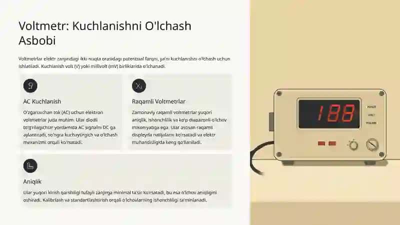 Elektr tok va kuchlanishni o'lchash 4