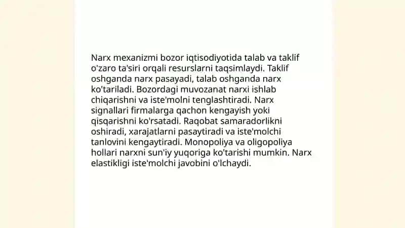 Bozor iqtisodiyotining mohiyati va asosiy tamoyillari 4