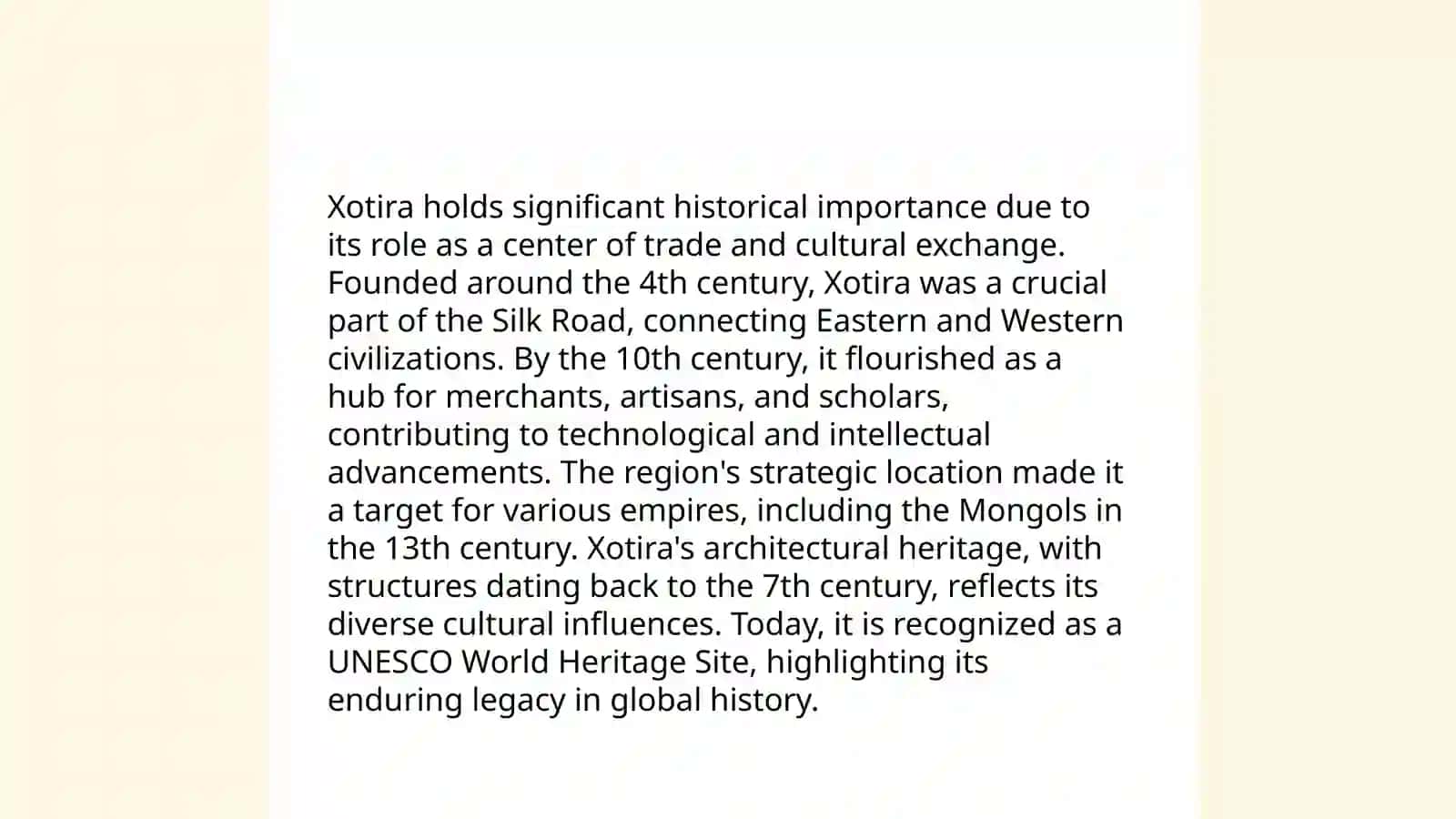 Xotira 4