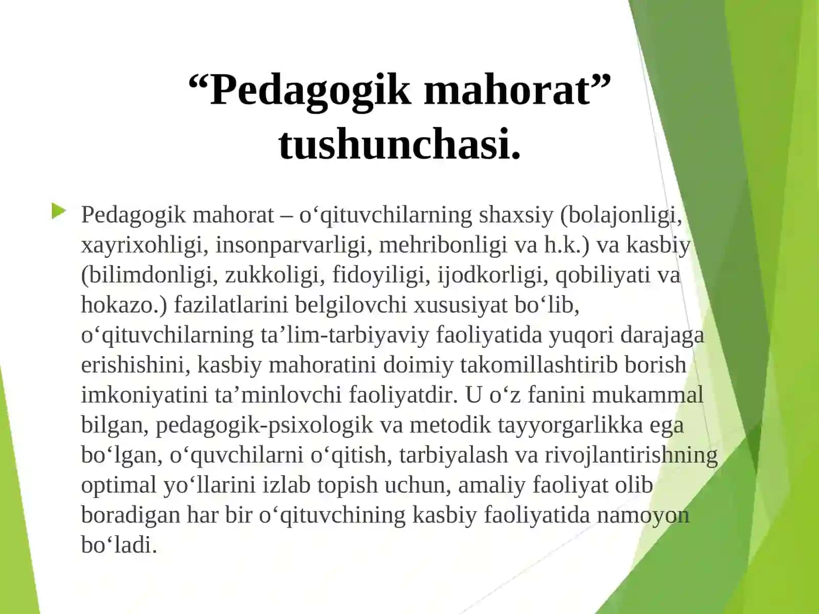 PEDAGOGIK MAHORAT FAN SIFATIDA 4