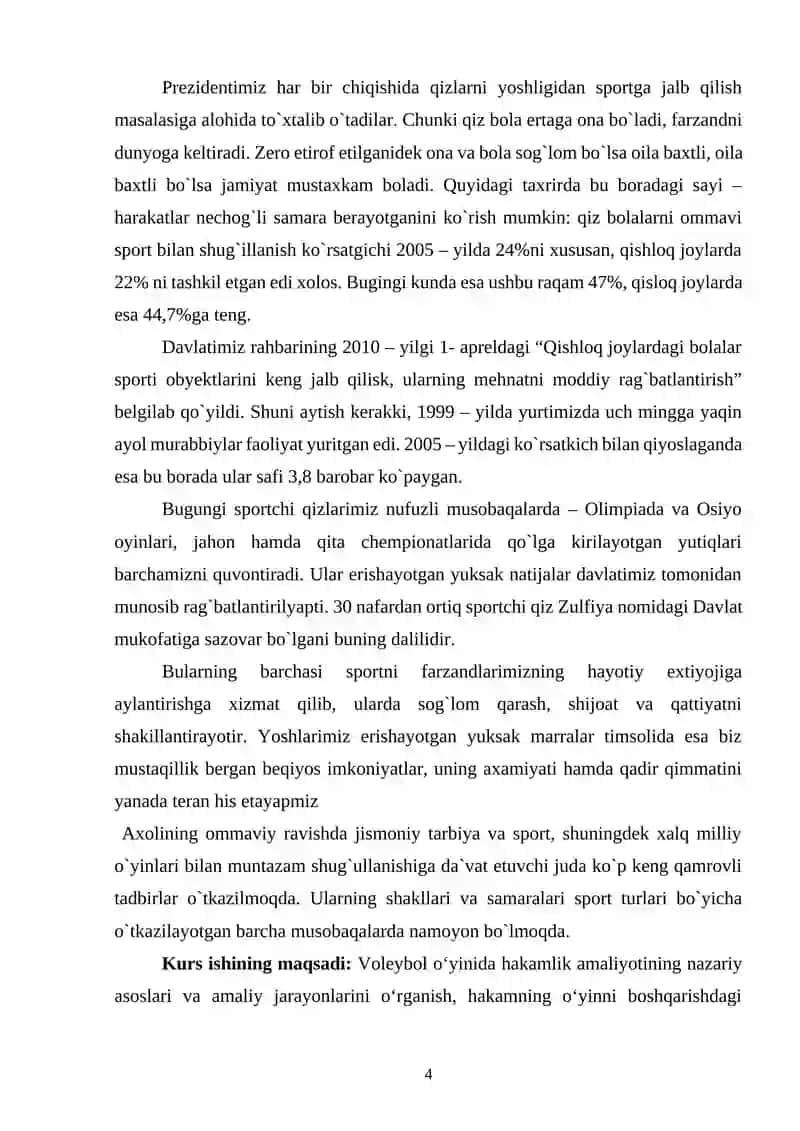 Voleybol o‘yinida hakamlik amaliyoti 4