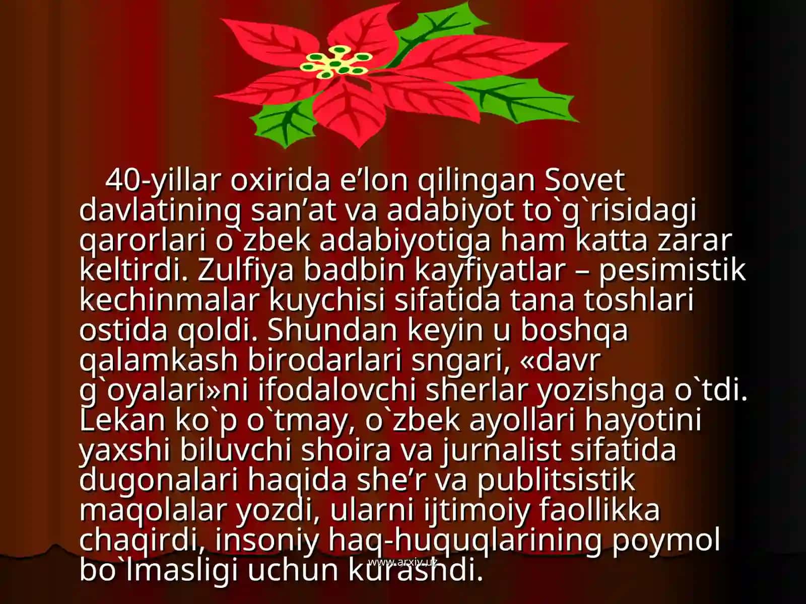 Zulfiyahayoti va ijodi 4