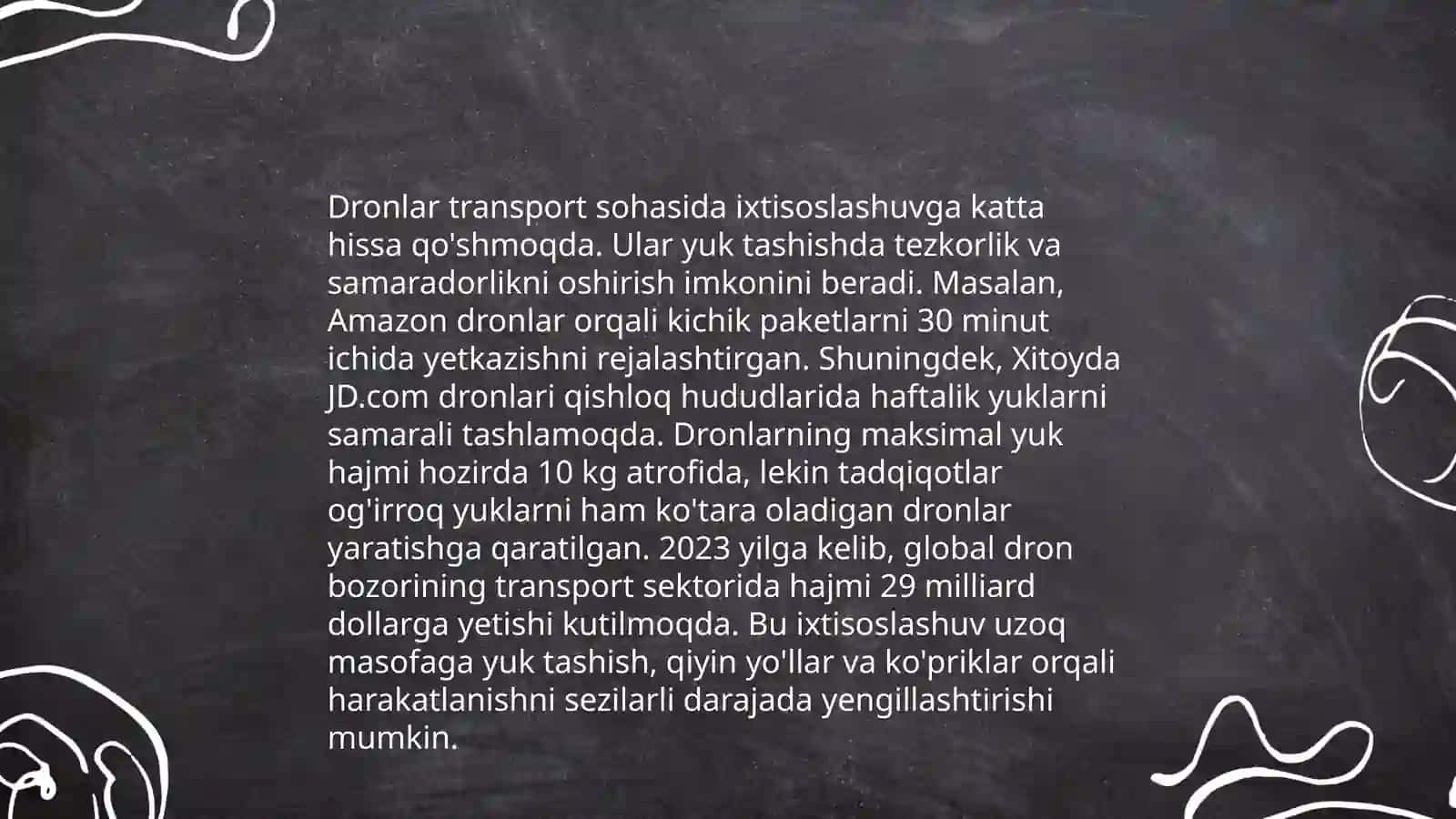 Transportning ixtisoslashtirilgan noan'anaviy turlari, ularning tavsiflari va rivojlanish muommolari 4